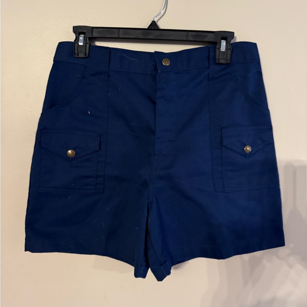 Men's Blue Cargo Shorts